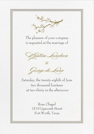 Invitations!