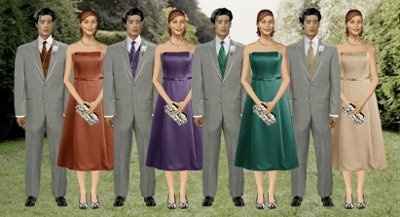 Different Color Bridesmaids