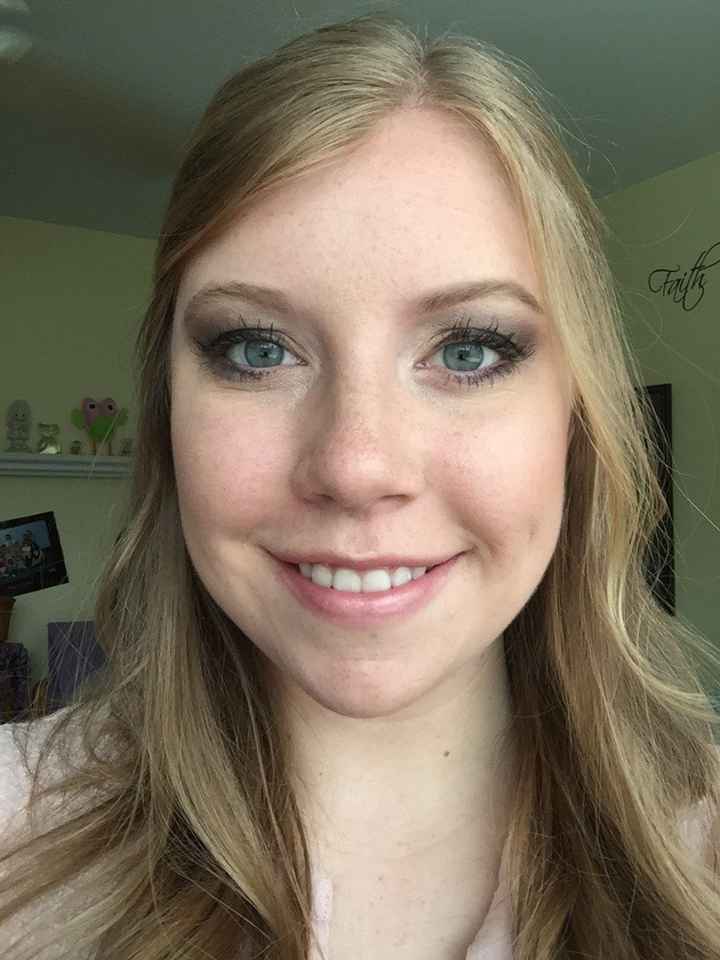 Opinions on my makeup trial please!
