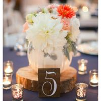 Advice on using wood slices in centerpiece