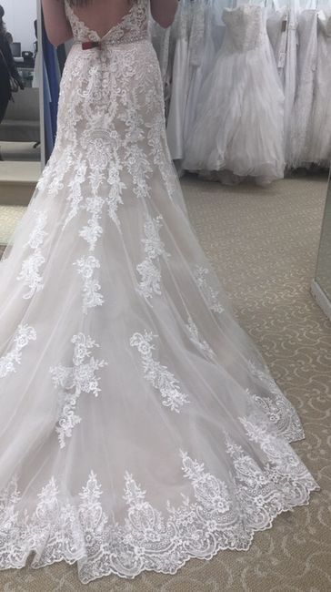 How did your nude underlay gown (ivory top layer detail) photograph? 3