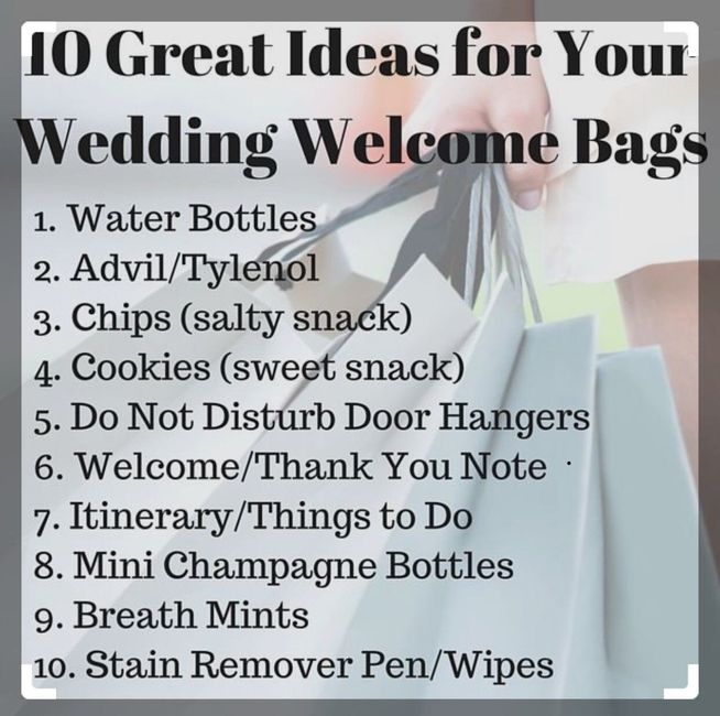 Welcome Bags