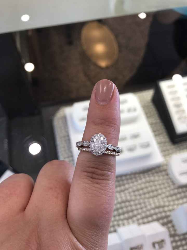 Wedding bands for halo engagement rings