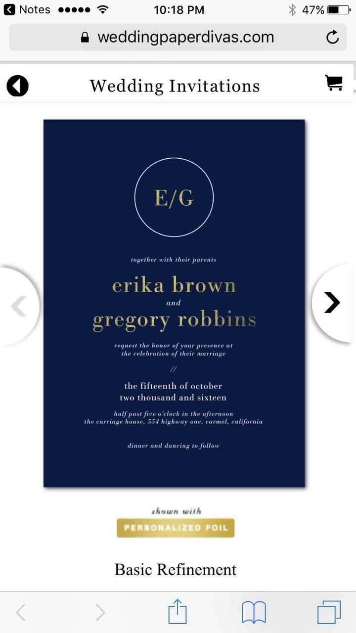 Let me see your invitations