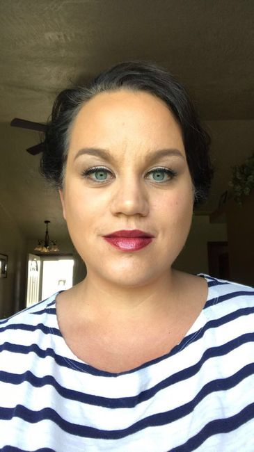 Hair & makeup trial yesterday