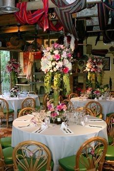 cafe decorated for other wedding