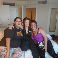 The 3 2018 sister brides. May(purple), Oct(Me), Dec(black)