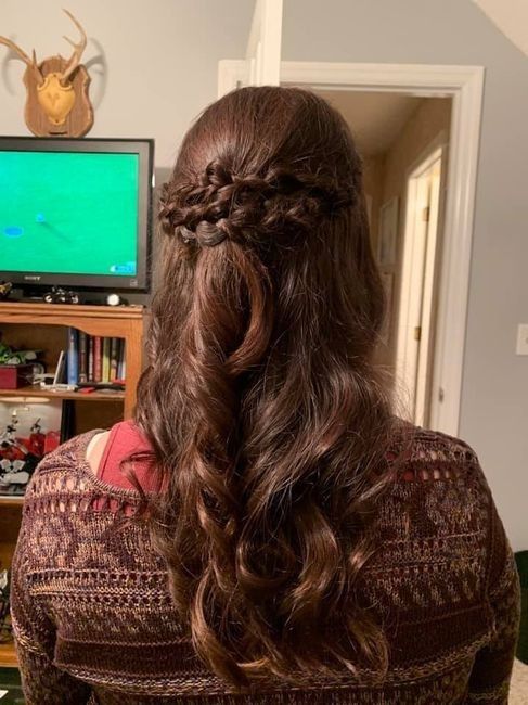 Did your wedding hair match exactly like your inspiration photo? 3