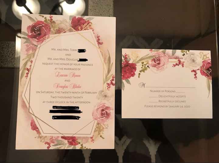 Where are you getting your invitations? - 1