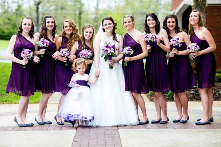 Plum Dresses & Grey Flats