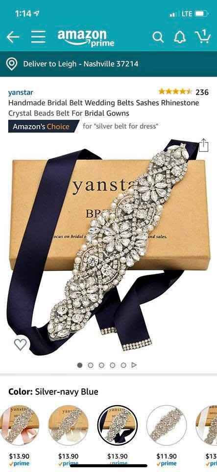Going Away Bridal Belt