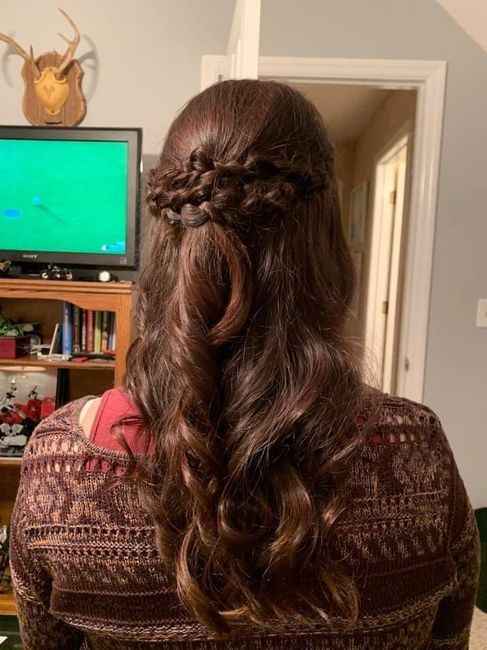 Did your wedding hair match exactly like your inspiration photo? - 2