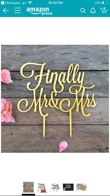 What cake topper did you pick? - 1