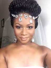 African American Bride Hairstyle for destination wedding 7