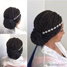 African American Bride Hairstyle for destination wedding 6