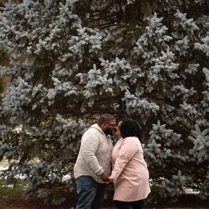 Poses for engagement pictures. - 1