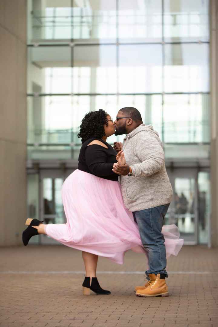 Poses for engagement pictures. - 2