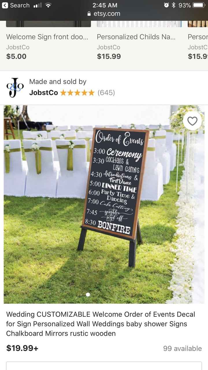 Ceremony programs - what did you include? - 1