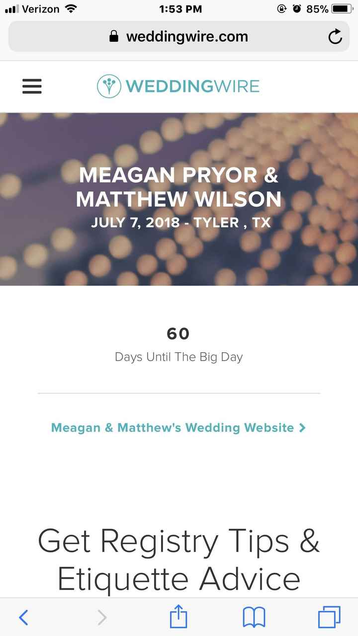 Registry on Website - 1