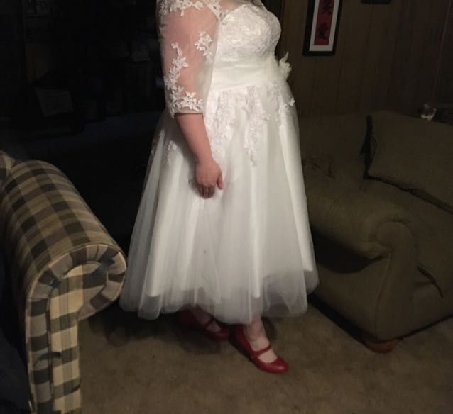 My Dress, shoes and veil all came! - 3