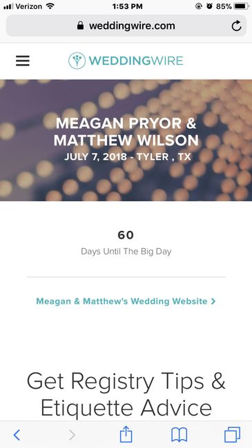 Registry on Website - 1