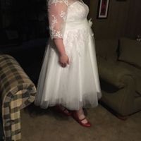 My Dress, shoes and veil all came! - 3