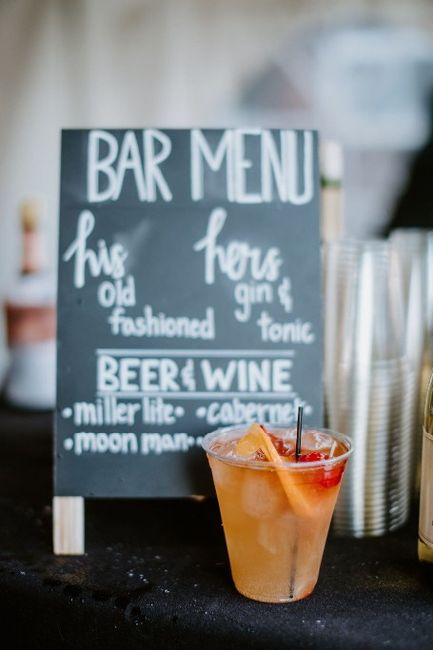 Limited open bar-beer, wine, gin and whiskey