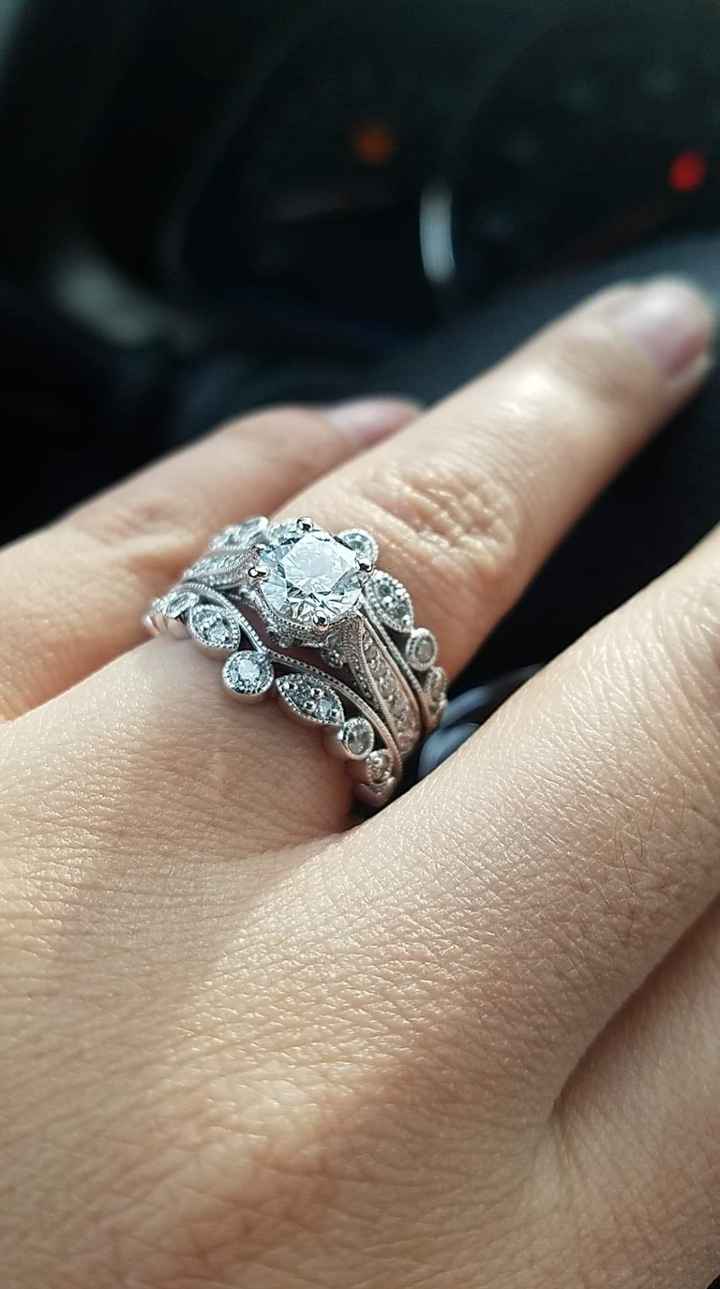 Just got my wedding band! Show yours off ladies! - 1