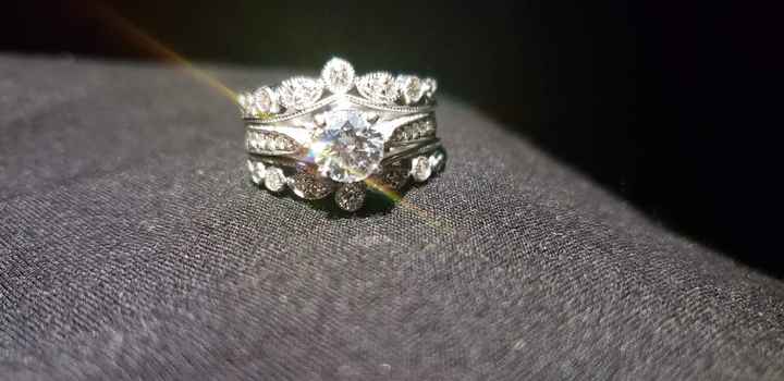 Just got my wedding band! Show yours off ladies! - 2