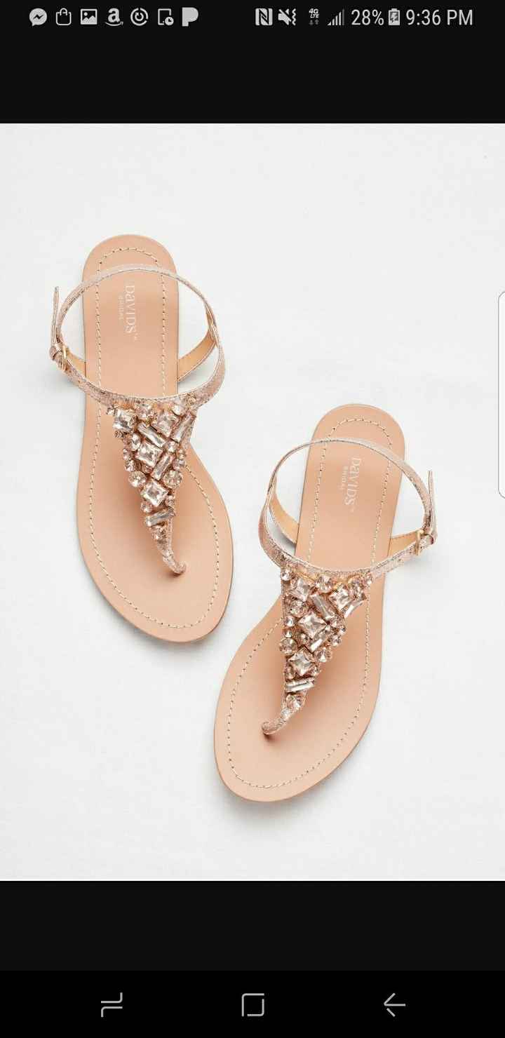 Rose gold sandals from DB