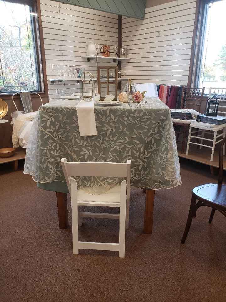 Reception linens and centerpieces - 1