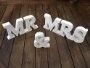 Mr & Mrs Wooden Table Decor