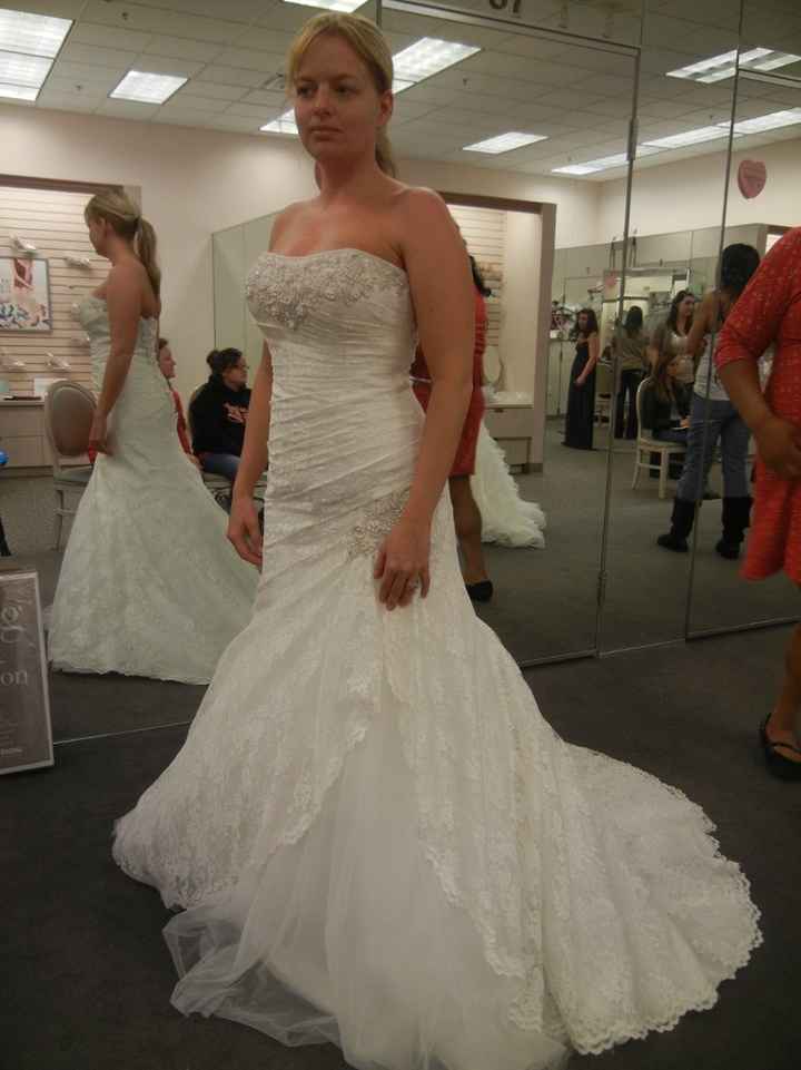 Bought my dress! But now I am having second thoughts! *pics*
