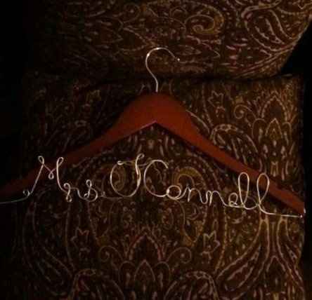 My first DIY wedding project. Wedding hanger (pic) **update: bridesmaid gift**