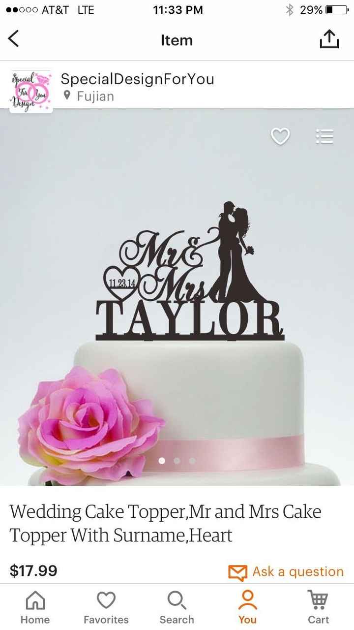 Cake topper!!!