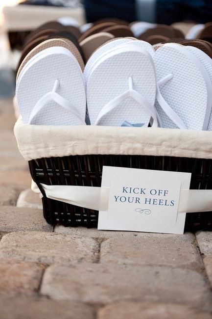 Signage for flip flops. Vista print. (idea from 79 cent flip flop deal)