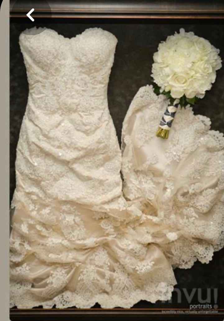 What did you do with your wedding dress? 1