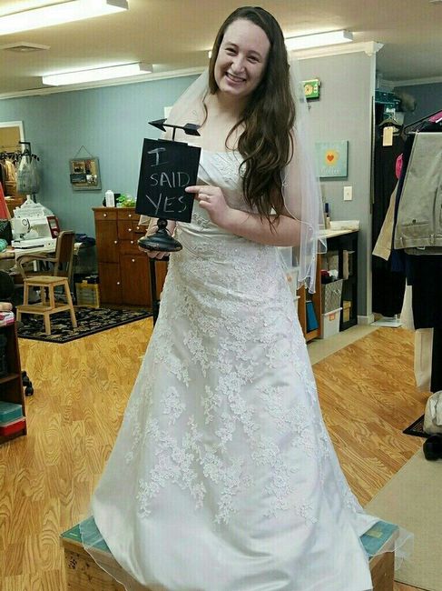 I said YES to the dress!!!  :)