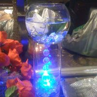 diy royal blue centerpieces
