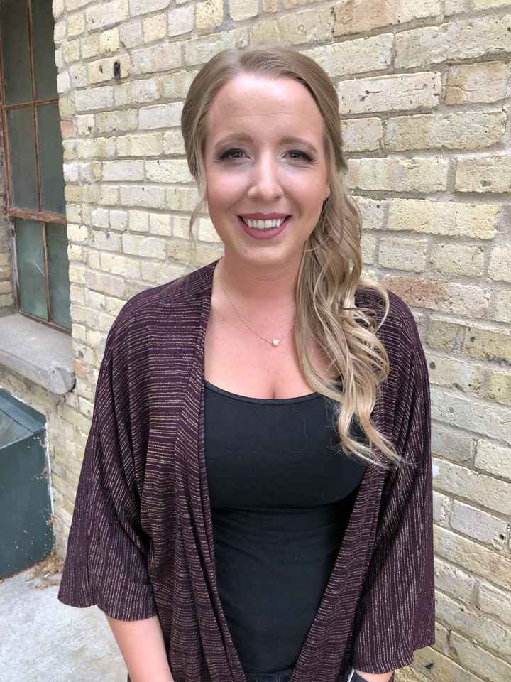 Hairstyle with strapless dress - 1