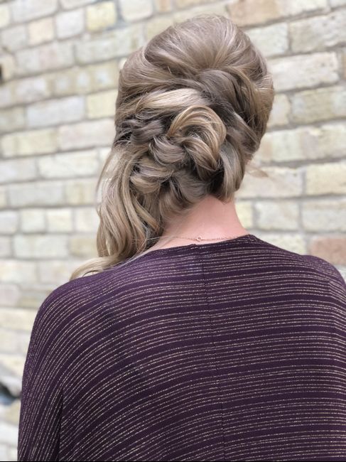 Hairstyle with strapless dress 6