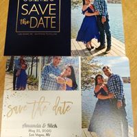 Save the date card isn't familiar to my friend and family - 1