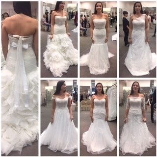 What was your least favorite wedding dress on you?