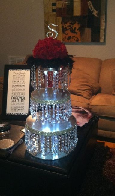 MY CHANDELIER CAKE STAND ALL FINISHED!
