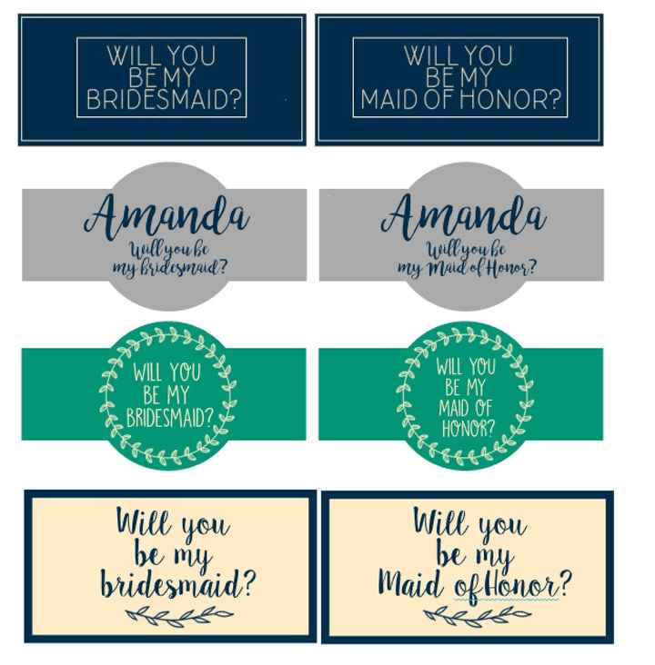 Advice on asking the bridal party