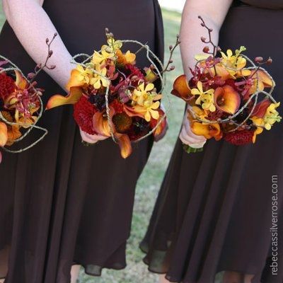 Fall wedding flowers