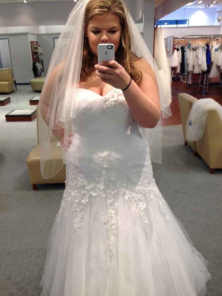 My Alfred Angelo Dress! Now I just need a veil...