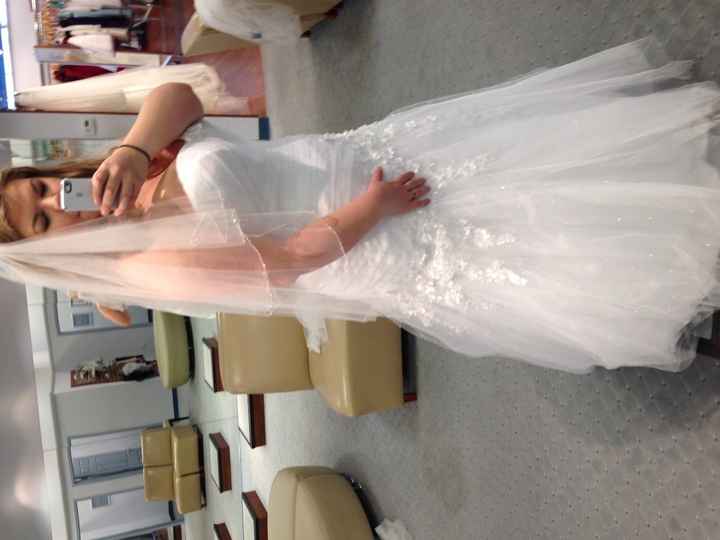 My Alfred Angelo Dress! Now I just need a veil...