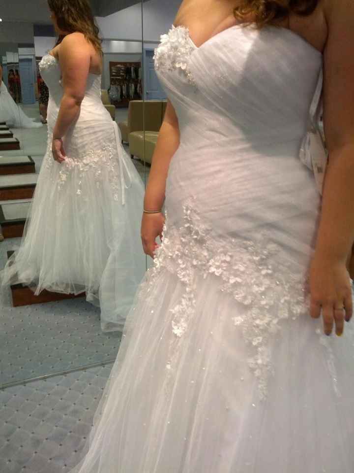 My Alfred Angelo Dress! Now I just need a veil...