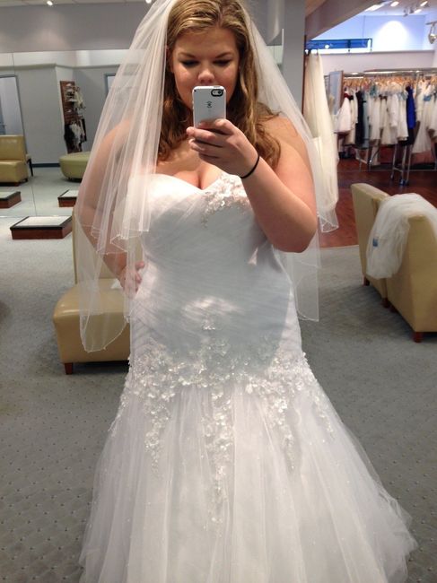 My Alfred Angelo Dress! Now I just need a veil...